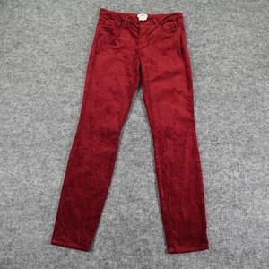 L'Agence Hose Damen 29 Rot Samt Skinny High Rise Merlot Marguerite - Bild 1 von 11