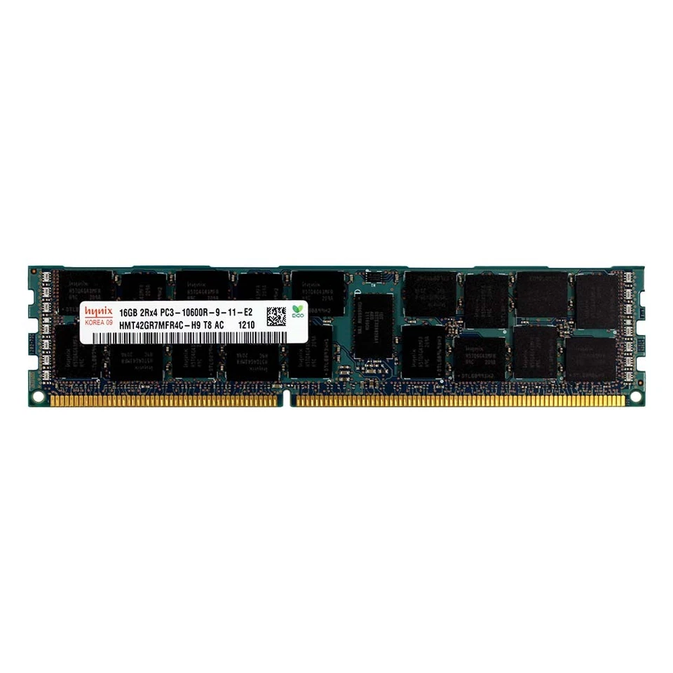 HYNIX HMT42GR7MFR4C-H9 16GB MODULE 2Rx4 DDR3 PC3-10600R 1333MHz DIMM MEMORY RAM - Image 1 of 1