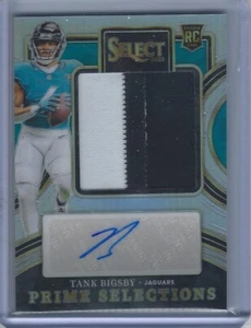 2023 TANK BIGSBY PANINI SELECT ROOKIE RC 2 CLR PATCH RELIC PRIZM AUTO 08/99 - Picture 1 of 2