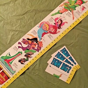 (3) Vintage PETER PAN ERDNUSSBUTTER Kinder Wachstum Wandtafeln-CARTOON KUNST--NEU NOS - Bild 1 von 7