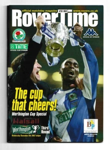 Blackburn Rovers v Walsall 2002/03 Worthington Cup 3rd Round - Picture 1 of 1
