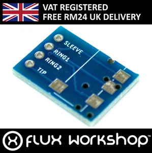 5pcs Stereo 3.5mm Phone Connector Breakout Board 2.54mm Prototype Flux Workshop - Picture 1 of 5