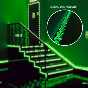 6.56ft Luminous Strip Wall Sticker DIY Fluorescent Floor Glow in The Dark Tape - Picture 1 of 7