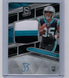 2024 Panini Spectra Ja'Tavion Sanders Rookie Patch Auto RC #'ed 52/99 - Picture 1 of 1
