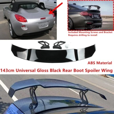 For 2006-2009 Pontiac Solstice Gloss GT-Style Trunk Spoiler Wing 56'' Universal - Image 1 of 4
