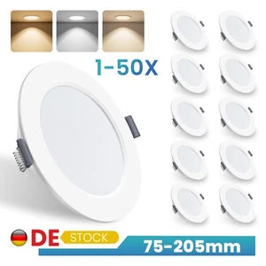 LED Panel Einbaustrahler Deckenleuchte Einbauleuchte Flach Einbau Spot 230V Rund - Bild 1 von 19