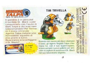 Sorpresina Kinder Missione Talpa 2004 Tim Trivella SOLO CARTINA - Foto 1 di 1