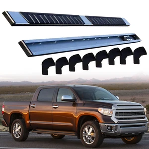 2Pcs Running Board Side Step Pedals Nerf Bar Fits For Toyota Tundra 2006-2020 21 - Picture 1 of 12