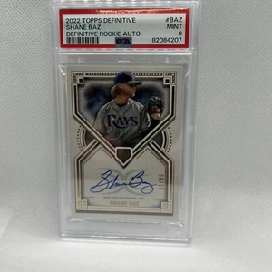 2022 Topps Definitive Collection /50 Shane Baz #DRA-BAZ Rookie Auto RC POP 1 - Picture 1 of 4