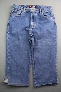 Vintage Women's Bongo Denim Capri Zip Up Marilyn Jean Stone Wash Size 9 (27x16) - Picture 1 of 8