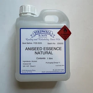 Aniseed Essence (1 L) Stedwell & Son (like Queen brand) • FAST POST - Picture 1 of 1