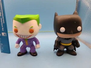 Funko Pop 2010! Vinyl THE JOKER #06 & BATMAN #01 Gewölbt Selten Batman Villains - Bild 1 von 9