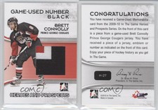 2009-10 ITG Heroes and Prospects Game-Used Number Black /6 Brett Connolly #M-27