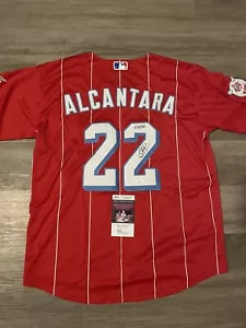 Sandy Alcantara Signed Autographed Miami Marlins Jersey JSA COA - Picture 1 of 6
