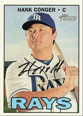 2016 Topps Heritage Hank Conger Tampa Bay Rays #501 - Image 1 of 2