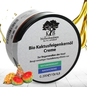 biobedouinen  Bio Kaktusfeigenkernöl Gesichtscreme 200 g. Nachtcreme - Bild 1 von 4