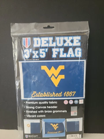 West Virginia University Mountaineers Deluxe 3’x5’ Flag by WinCraft Cover