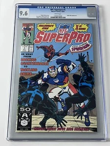 NFL SuperPro #1 CGC 9.6 (1991) 1st Solo Series of SuperPro - Bild 1 von 2