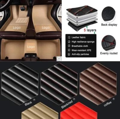 For Jaguar All Series Waterproof Auto Carpets Car Floor Mats Front Rear Custom - Изображение 1 из 4