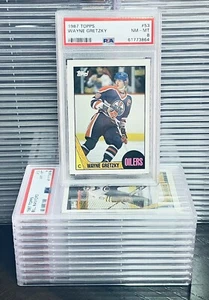 1987 Topps Hockey Wayne Gretzky 12 Card Lot all PSA 8 Complete Your Set Registry - Picture 1 of 5