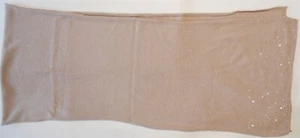 NWOT Ann Taylor Blush Pink Cashmere Scarf Sparkles Sequins Glittery Metallic HTF - Picture 1 of 6
