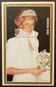 BURKINA FASO PRINCESS DIANA MEMORIAL STAMPS SOUVENIR SHEET 1997 MNH ROYALTY - Picture 1 of 1