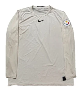 Nike Pro Pittsburgh Steelers Langarm-Trainingsshirt. Herren XL. Weiß. - Bild 1 von 11