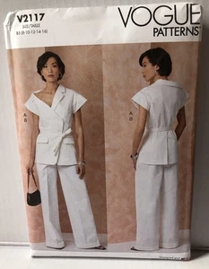 Vogue 2117 Sewing Patterns Misses Jacket and Pants Sizes 8-10-12-14-16 New. - Picture 1 of 2