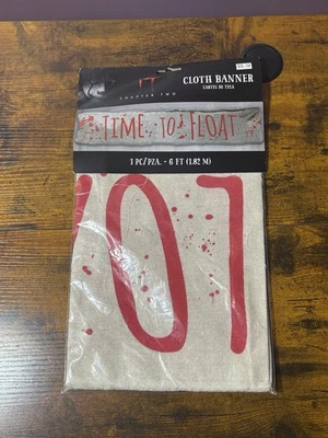 It Capítulo 2 Película Pennywise Payaso Miedo Halloween Fiesta Decoración Tela Banner Foto 1 de 3