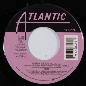 90s Pop 45 M2M Mirror Mirror ATLANTIC with jukebox tag HEAR k - Picture 1 of 2