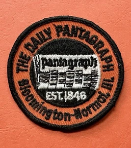 Vintage Patch The Pantagraph, Bloomington-Normal, Ill., Zeitung / 3" - Bild 1 von 3