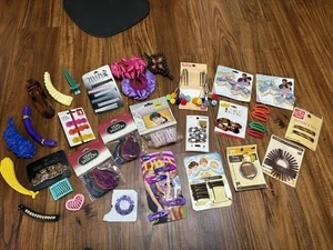 Vintage Federverschluss Druckknopf Haarspangen Haarspange Kamm Lot Goody Vidal Sassoon Y2K - Bild 1 von 9