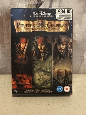 Walt Disney Pirate of The Caribbean 3 Movie Collection DVD Box Set- New & Sealed - Image 1 of 4