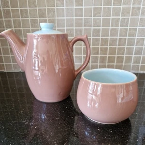 Vintage Denby Langley Lucerne Coffee Pot and sugar bowl in mint condition - Picture 1 of 6