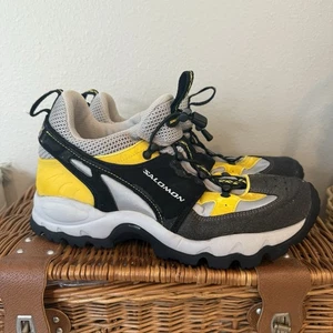 Salomon Raid All Terrain ContaGrip Wanderschuhe Herren US Größe 11,5 grau gelb - Bild 1 von 10