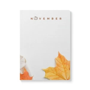 November-Themen Softcover Journal mit Herbstdrucken | Herbst inspiriert. Soft - Bild 1 von 5