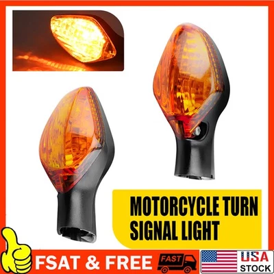 2 передних ПОВОРОТНИКА для HONDA CBR650F ABS 2014 2015 2016 2017 2018 желтые A - Изображение 1 из 4