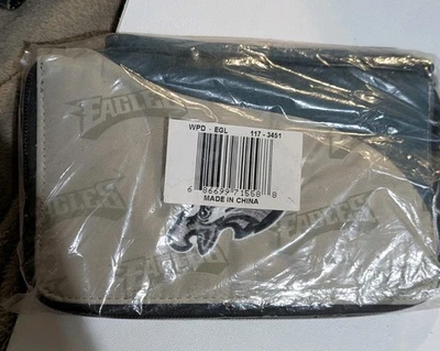 NFL Philadelphia Eagles Cremallera Alrededor Organizador Billetera Muñequera Imitación Cuero Negro Foto 1 de 4