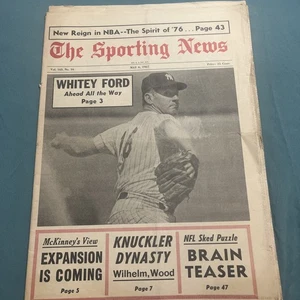 The Sporting News May 6, 1967 New York Yankees Whitey Ford - Foto 1 di 2