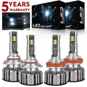 Pour Honda Civic 2016 2017 2018 2019 2020 Phare LED Ampoules Haut/Bas Lumineux A8D - Photo 1/15