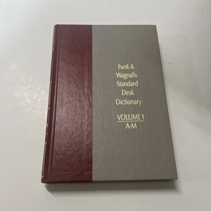 Funk & Wagnalls Standard Desk Dictionary Volume 1 A-M (1984, Hardcover) - Foto 1 di 3
