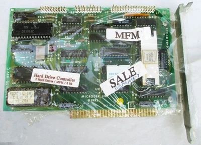 Raro 1985 MICROTECH marca modelo HDC 1000 8 BITS ISA MFM controlador de disco rígido - Imagem 1 de 4