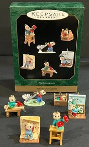Hallmark Andenken Ornament kleine Heimwerker 6er Set Miniatur Mini 1997 Mäuse - Bild 1 von 14