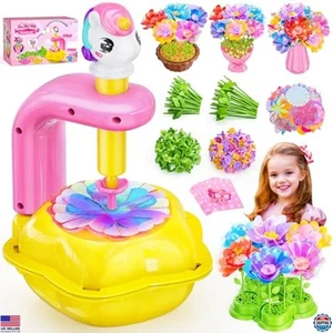 DIY Blume Bastelset für Kinder - Leuchtendes Einhorn Blumenstrauß Spielzeug für Mädchen 3-12! - Bild 1 von 6