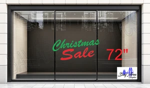 Christmas Sale Vinyl Decal Sign Oracal 651 Window Store Display Sticker🎄 - Picture 1 of 24