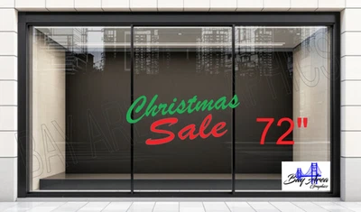 Christmas Sale Vinyl Decal Sign Oracal 651 Window Store Display Sticker🎄 - Image 1 of 4