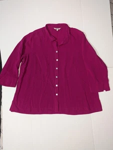 John Mark Tunika Damen 1X Knopfleiste Himbeere Boho Lagenlook - Bild 1 von 15