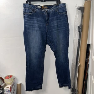 KUT from the Kloth Emma Ankle Straight Leg Dark Wash Denim Jeans Gr. 18W - Bild 1 von 8