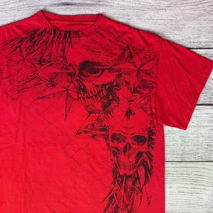 Camiseta de lucha Y2k MMA Elite con gráficos de calavera talla mediana/grande para hombre - Imagen 1 de 6