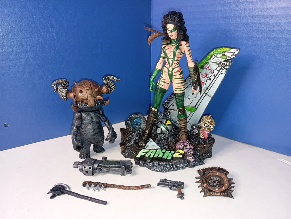 De colección Moore Creations Heavy Metal 2000 F.A.K.K. 2 figuras de acción camufladas completas Foto 1 de 4